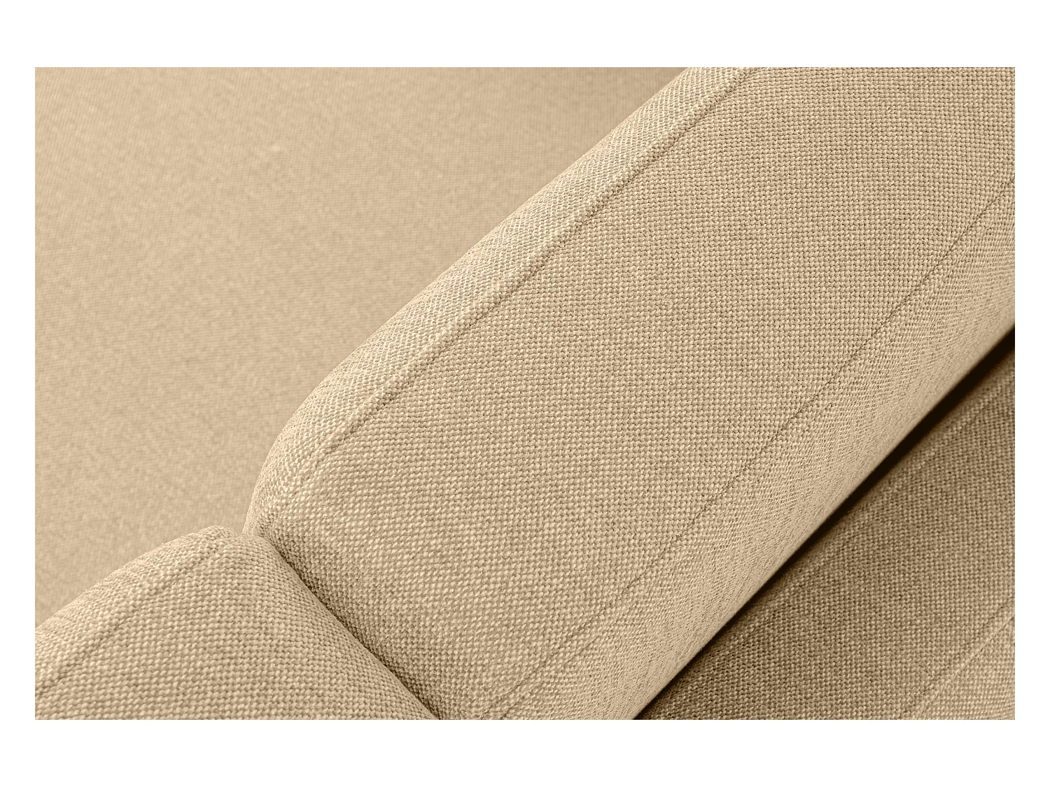 Canapé 2 personnes - Crème - TAGIO