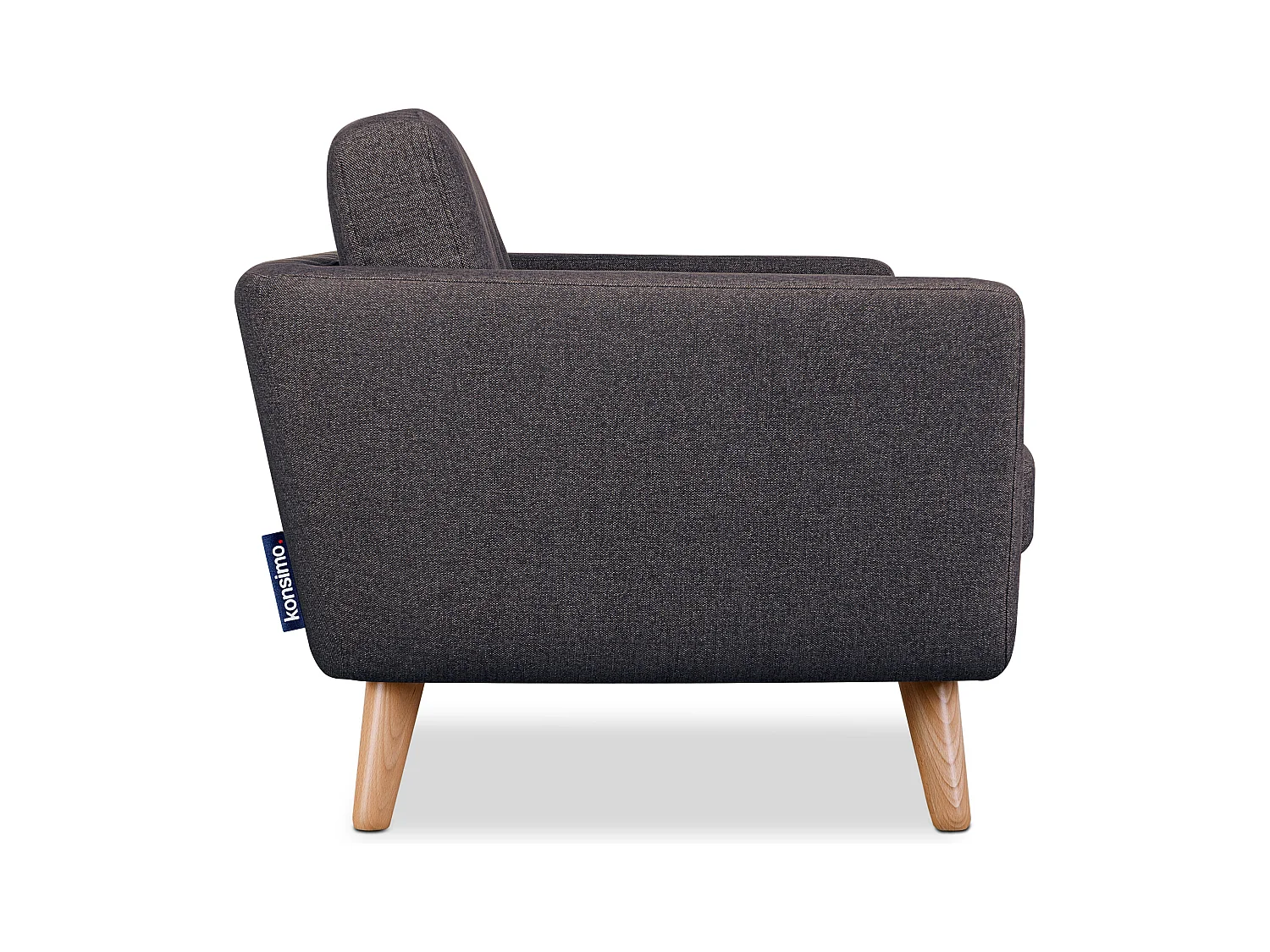 Canapé 2 personnes - Marron gris/marron - TAGIO