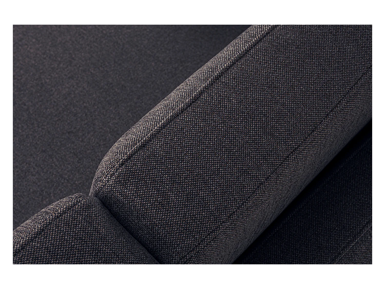 Canapé 2 personnes - Marron gris/marron - TAGIO