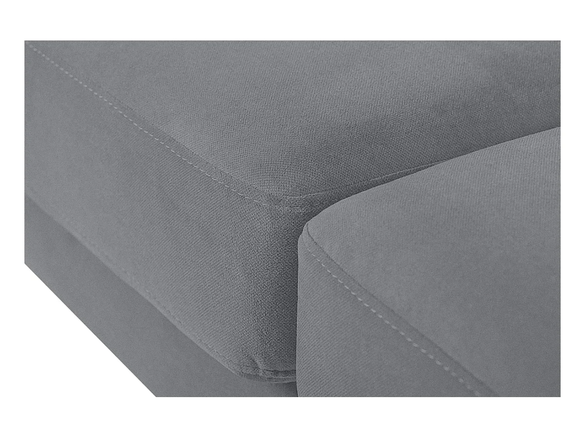 Canapé d'angle 3/4 places gauche - gris - TAGIO