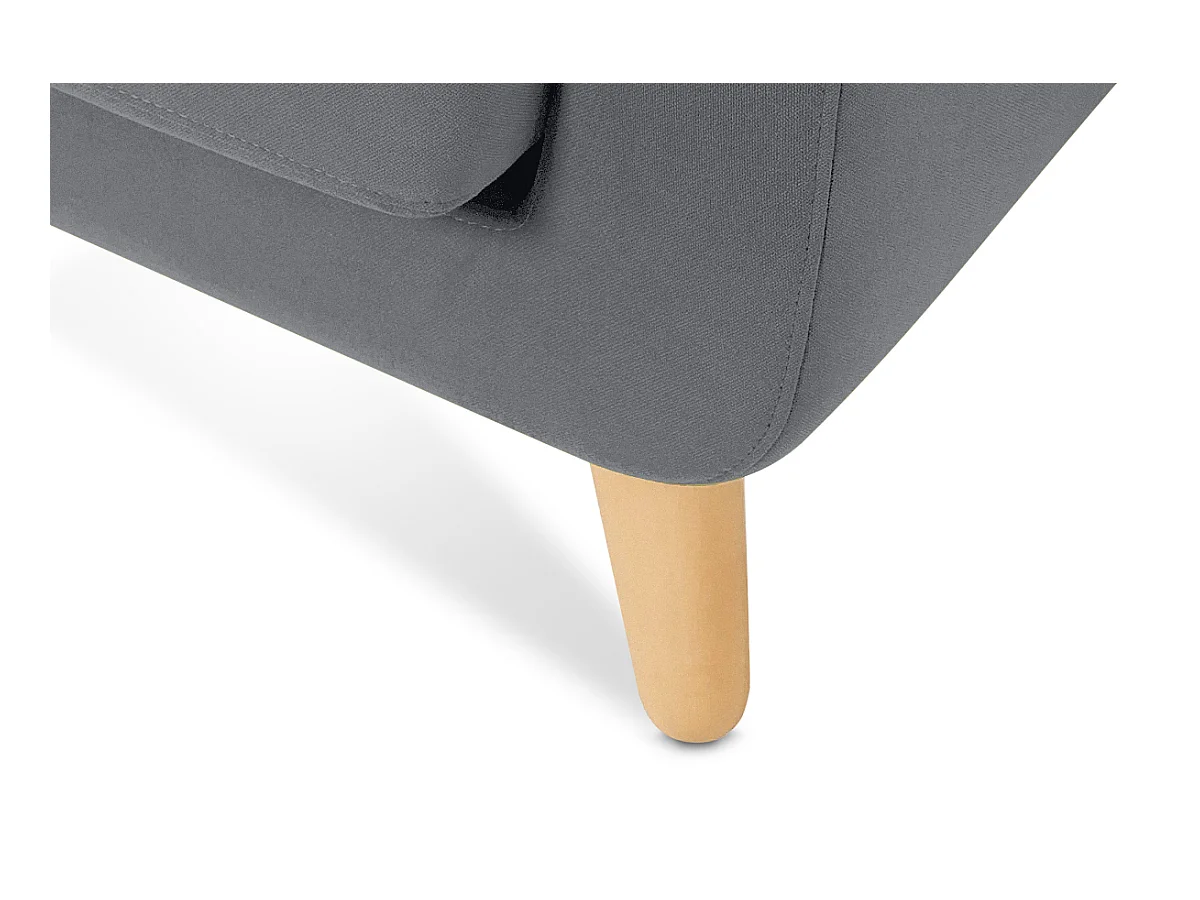 Canapé d'angle 3/4 places gauche - gris - TAGIO