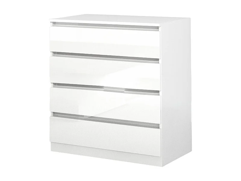 Cassettiera economica con 4 cassetti bianco lucido CG2