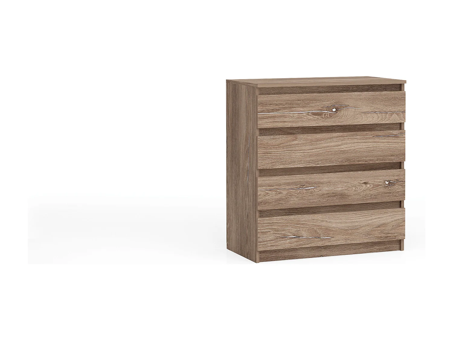 Cassettiera economica con 4 cassetti marrone CG2