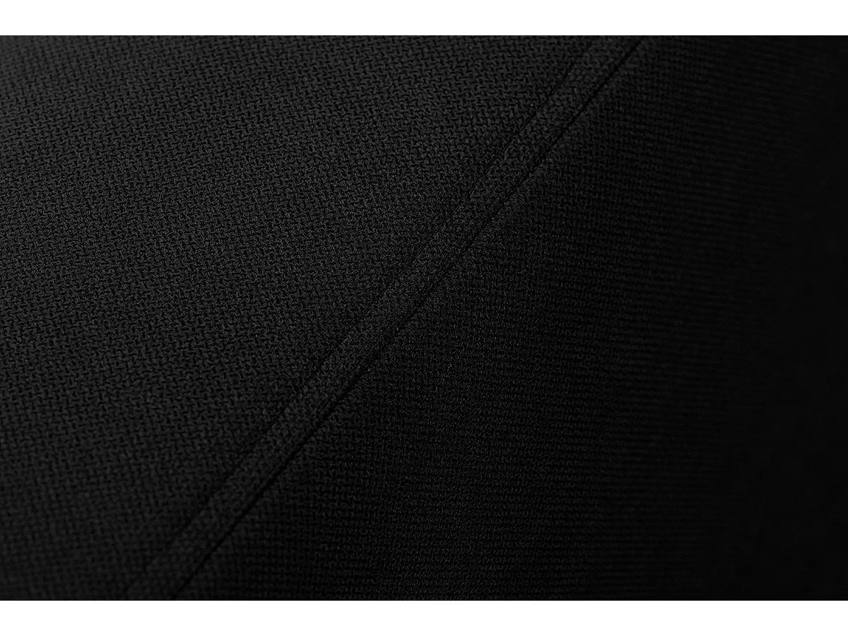 Fauteuil scandinave - pieds en bois massif - noir - TAGIO