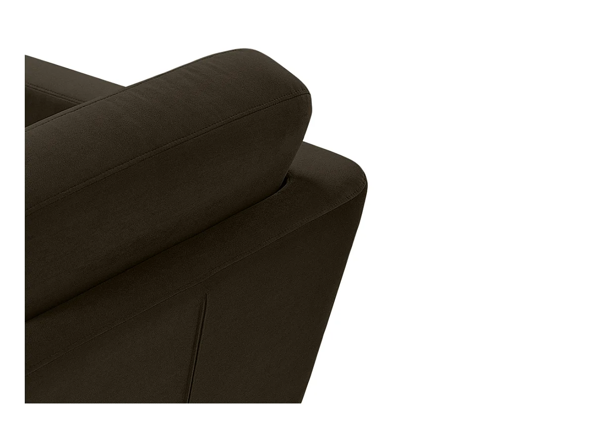 Fauteuil scandinave - pieds en bois massif - marron - TAGIO