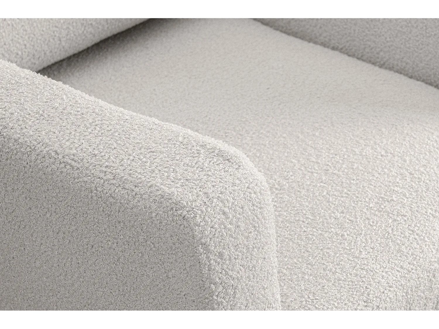 Fauteuil scandinave - pieds en bois massif - blanc - TAGIO