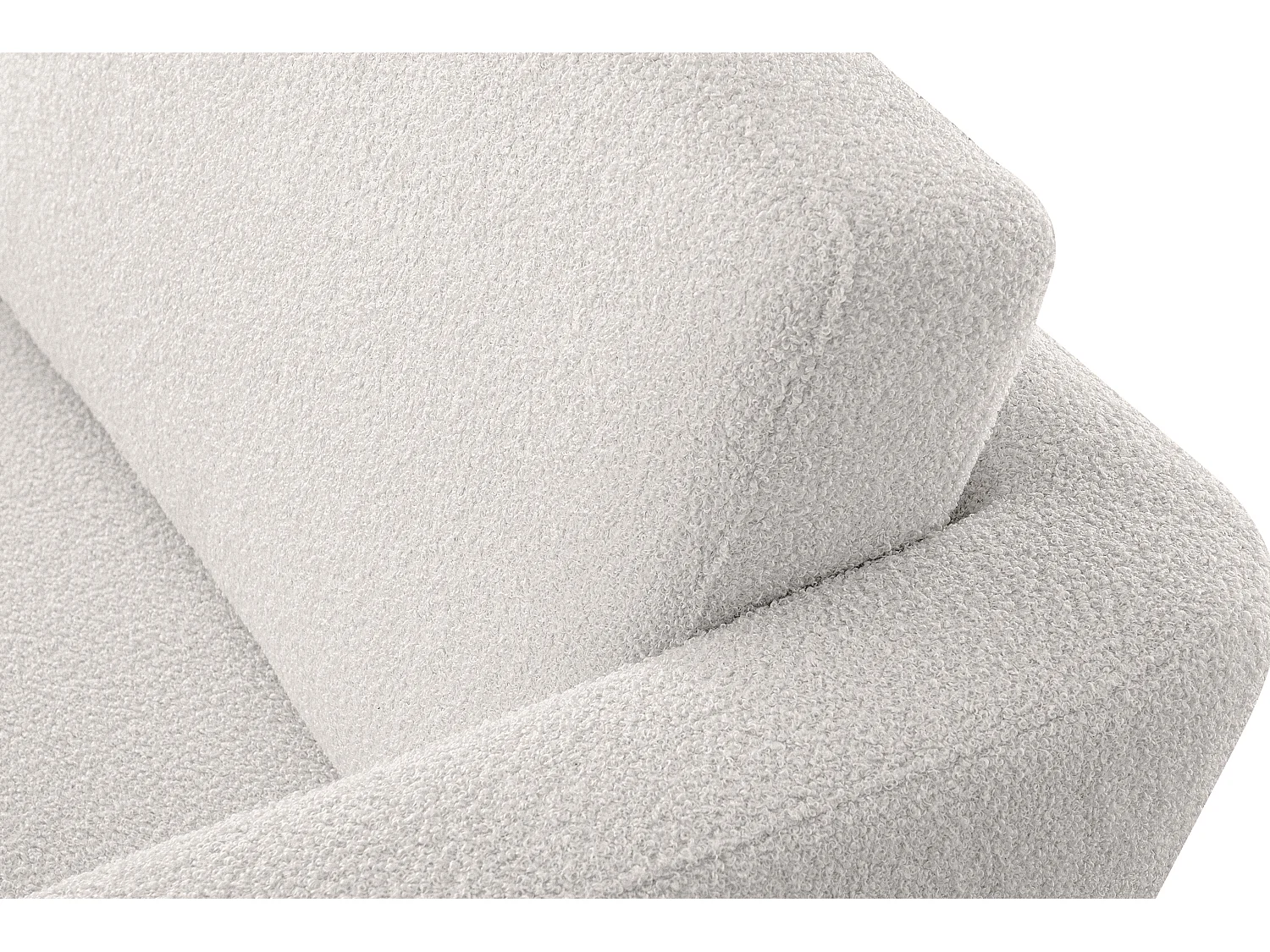 Fauteuil scandinave - pieds en bois massif - blanc - TAGIO