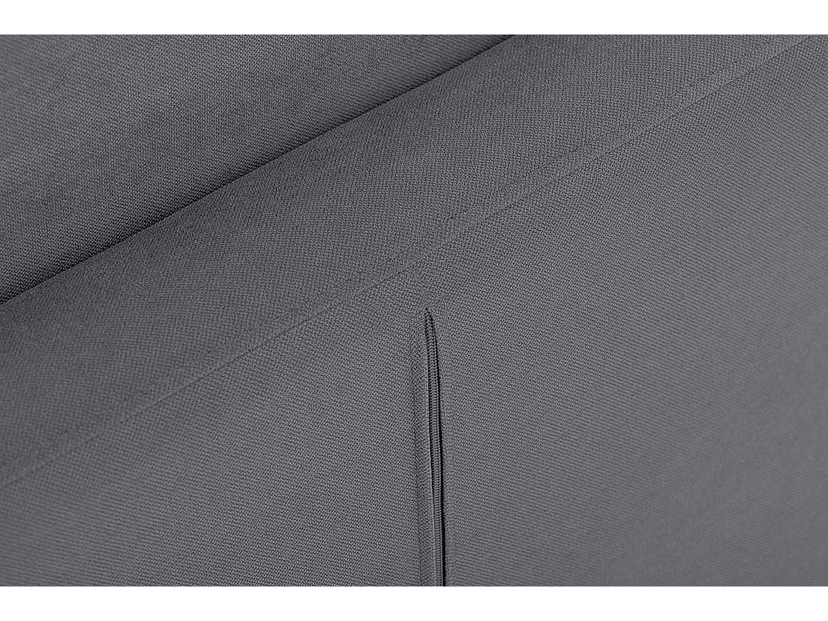 Fauteuil scandinave - pieds en bois massif - gris - TAGIO