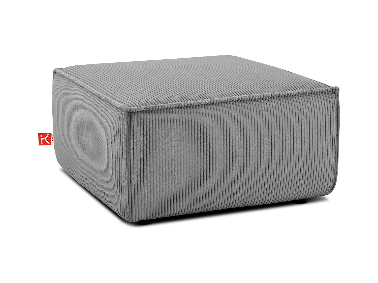 Pouf confortable pour le salon - Gris - NAPI