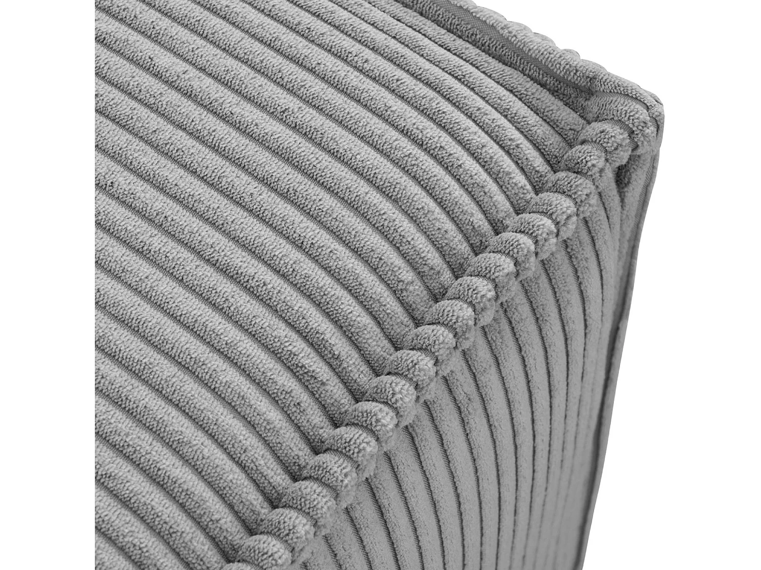 Pouf confortable pour le salon - Gris - NAPI