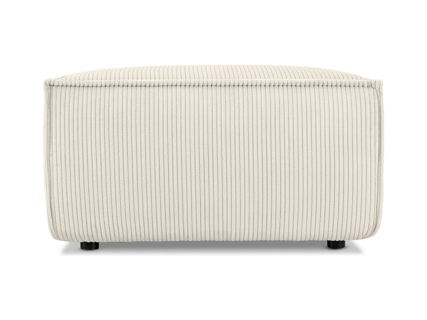 Pouf confortable pour le salon - creme - NAPI