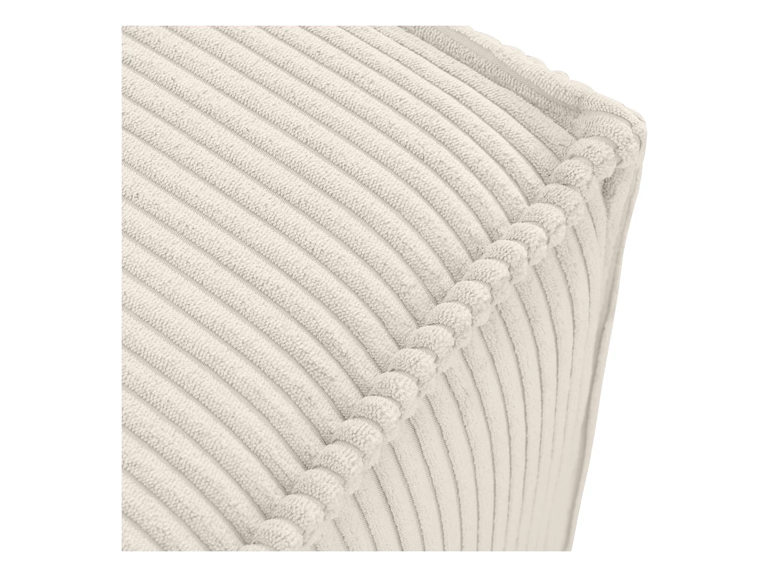 Pouf confortable pour le salon - creme - NAPI