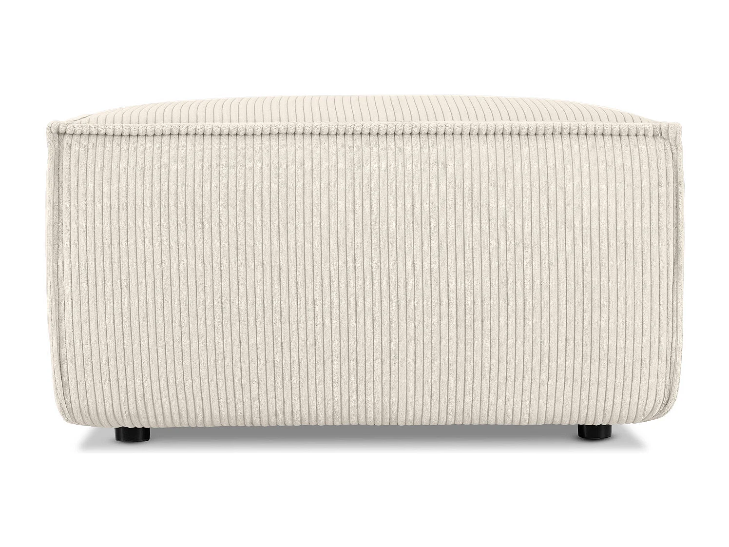 Pouf confortable pour le salon - creme - NAPI