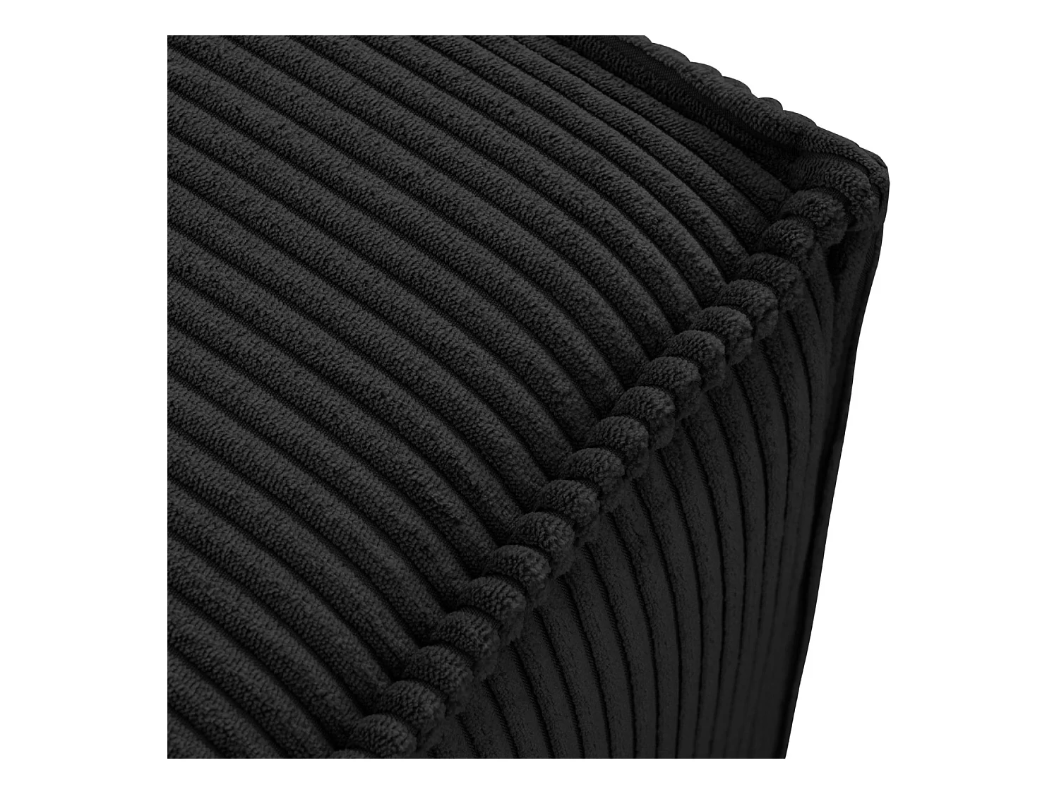 Pouf confortable pour le salon - Noir - NAPI