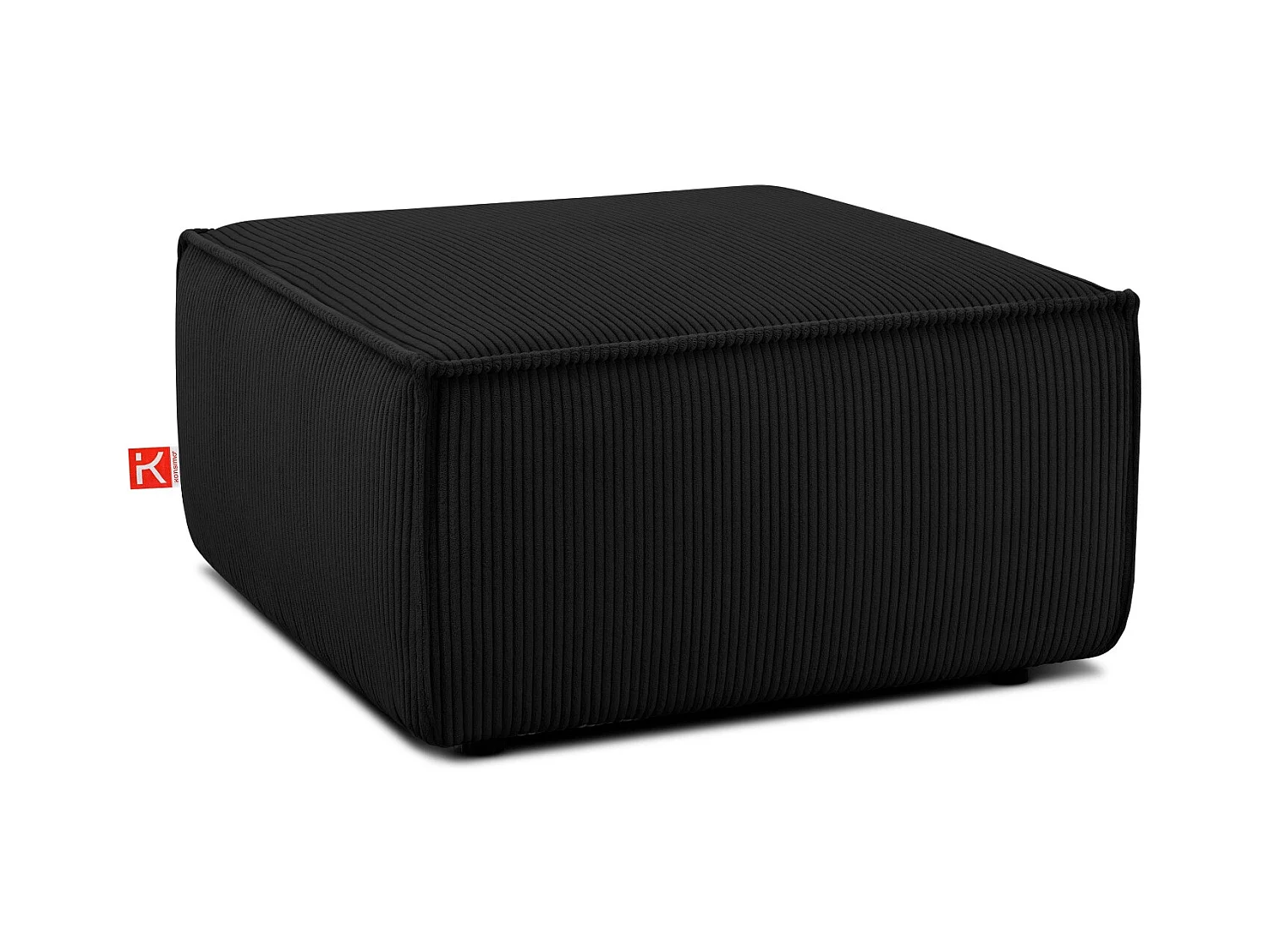 Pouf confortable pour le salon - Noir - NAPI