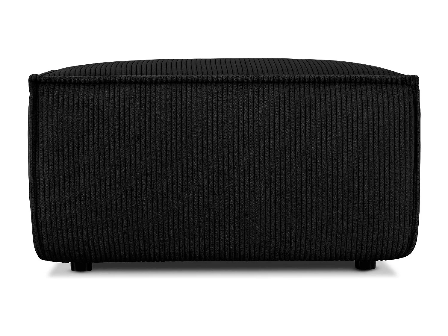 Pouf confortable pour le salon - Noir - NAPI