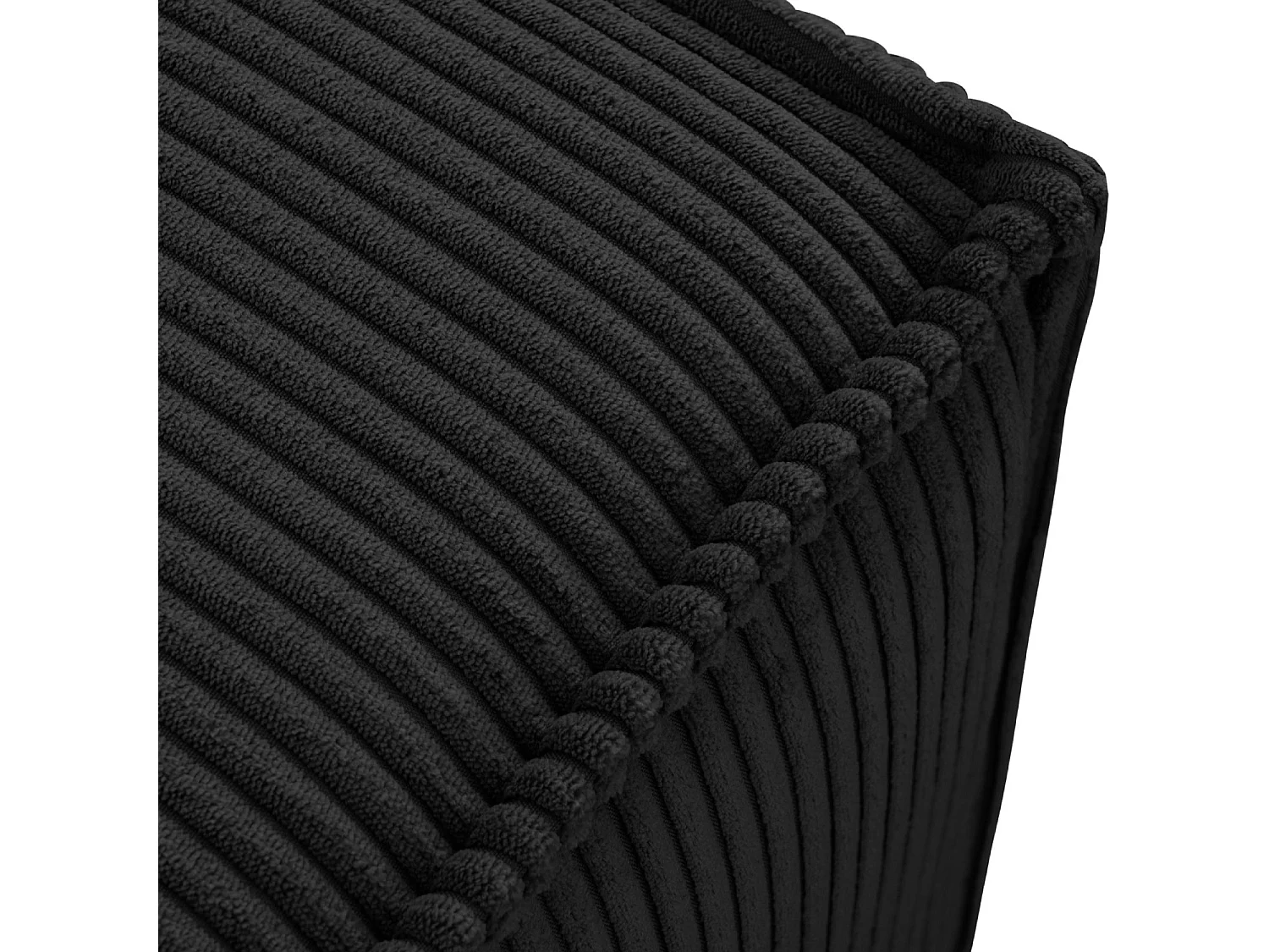 Pouf confortable pour le salon - Noir - NAPI