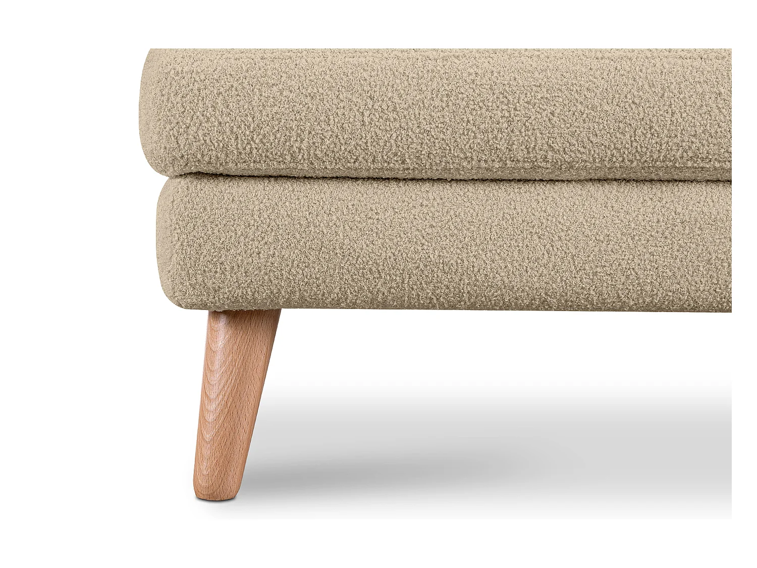 Pouf confortable - Beige clair - TAGIO