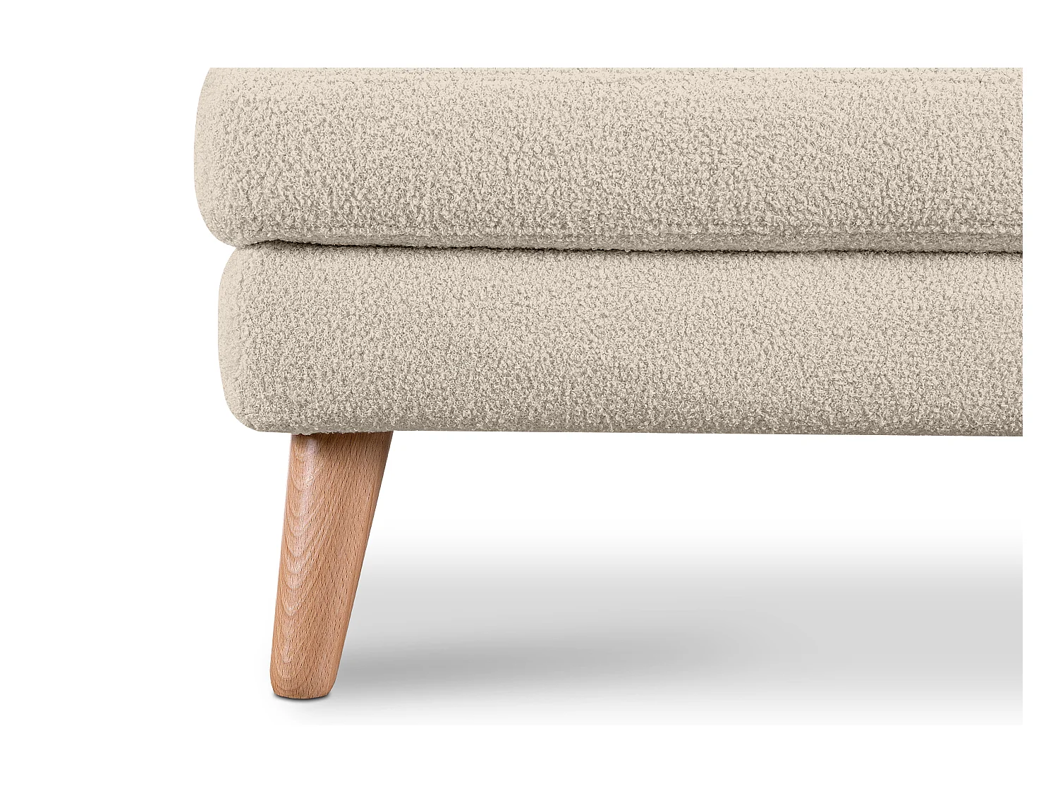 Pouf confortable - crème - TAGIO