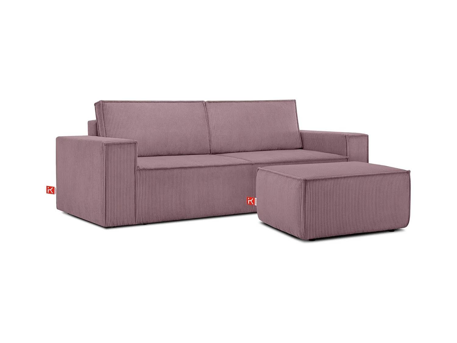 Pouf confortable pour le salon - Violet - NAPI