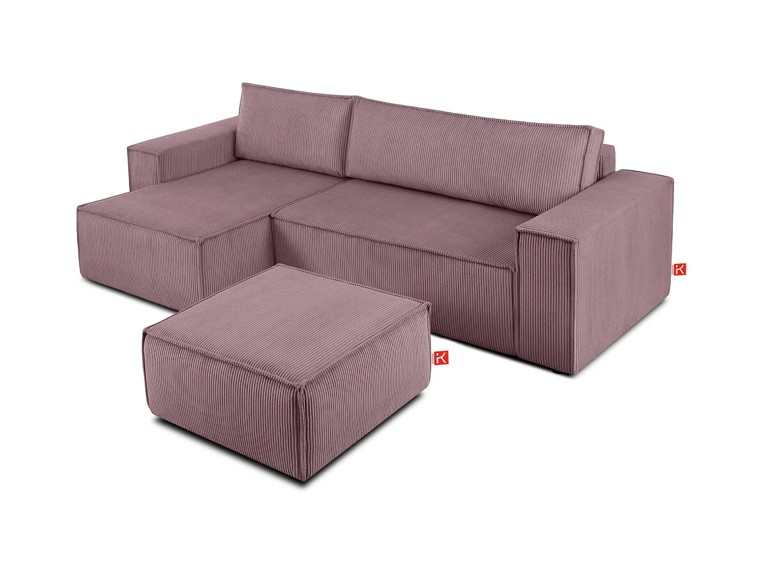 Pouf confortable pour le salon - Violet - NAPI