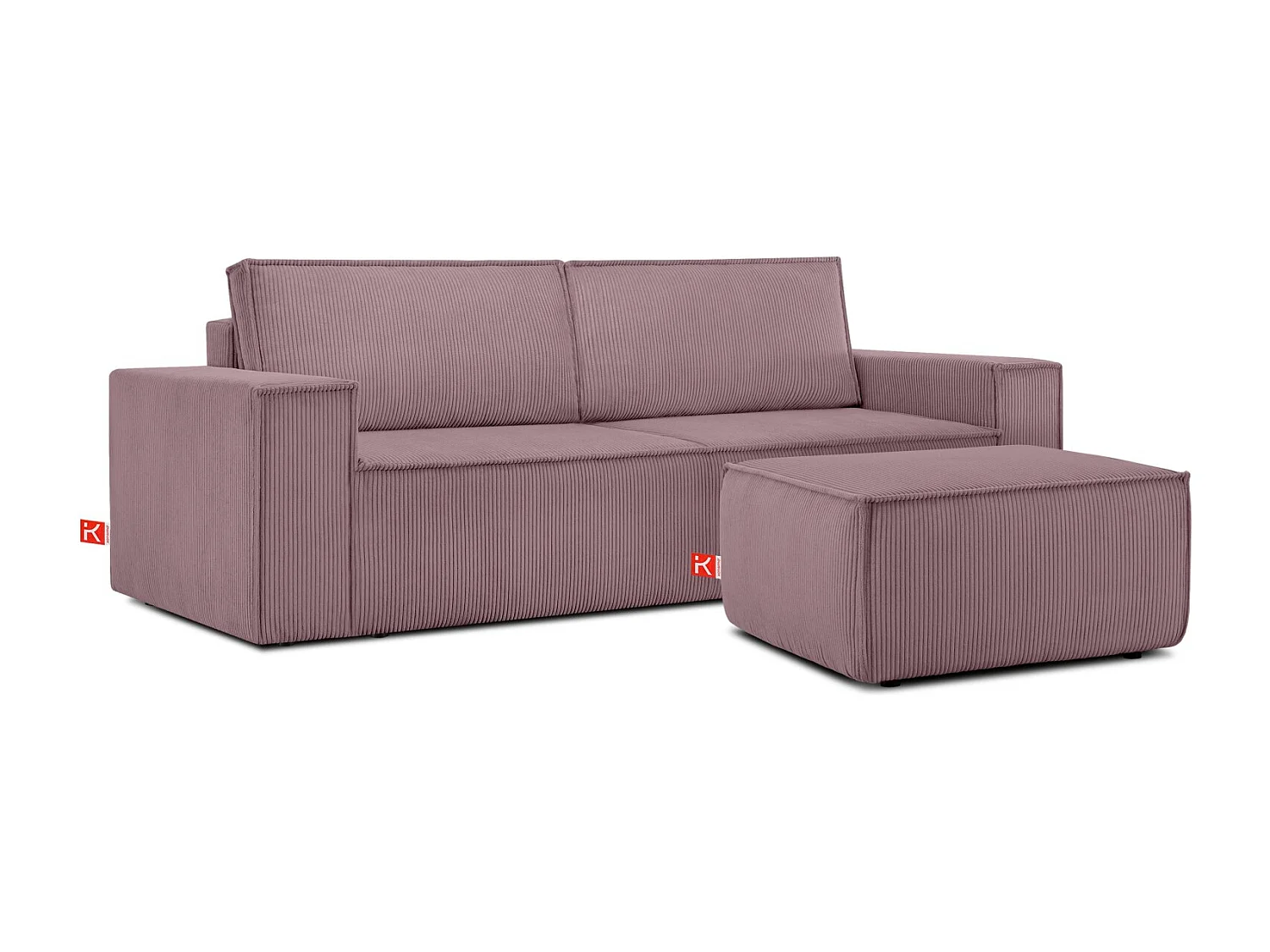 Pouf confortable pour le salon - Violet - NAPI