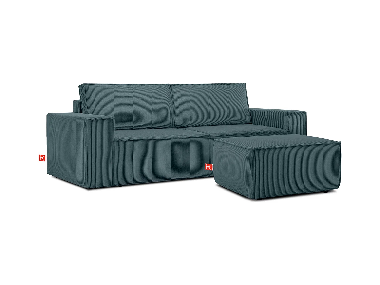 Pouf confortable pour le salon - Bleu - NAPI