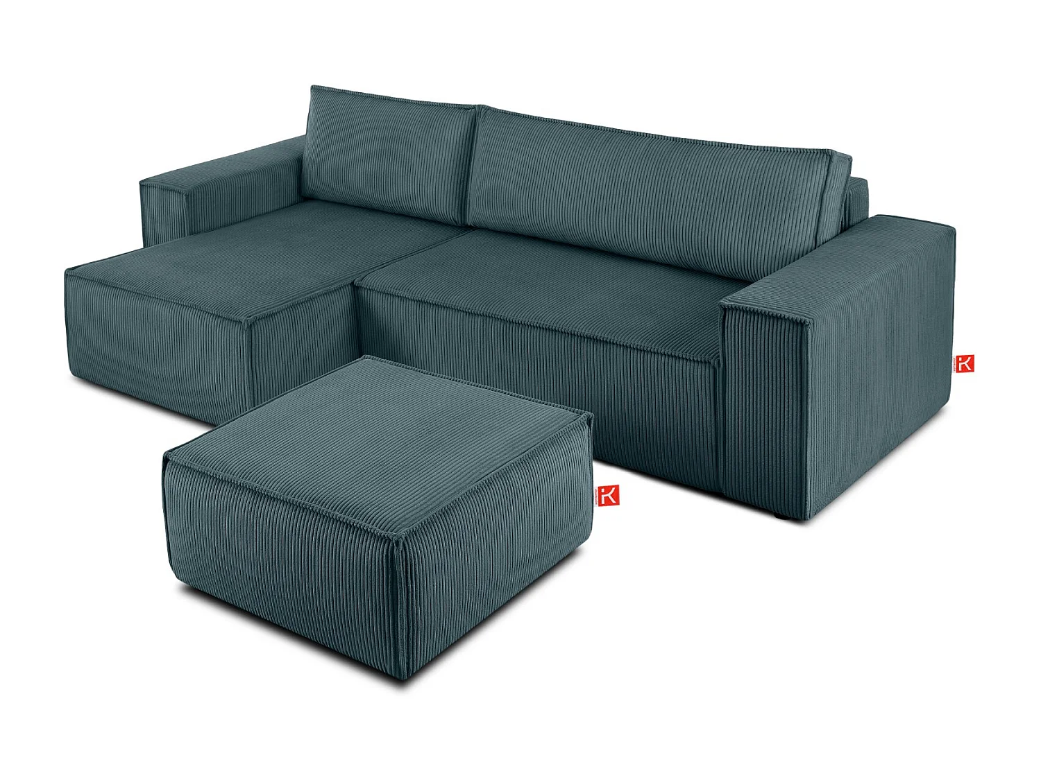 Pouf confortable pour le salon - Bleu - NAPI