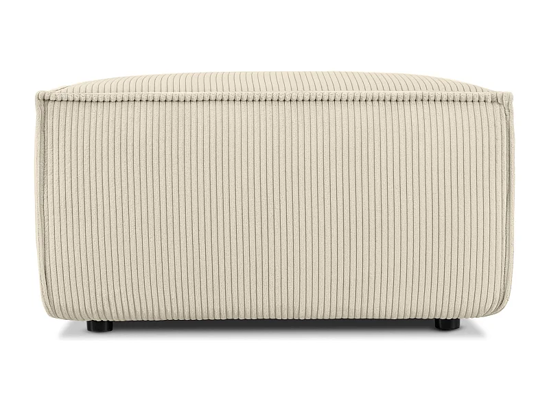 Pouf confortable pour le salon - creme - NAPI