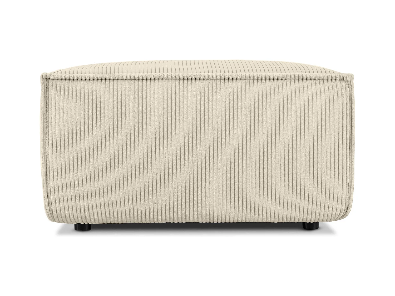 Pouf confortable pour le salon - creme - NAPI