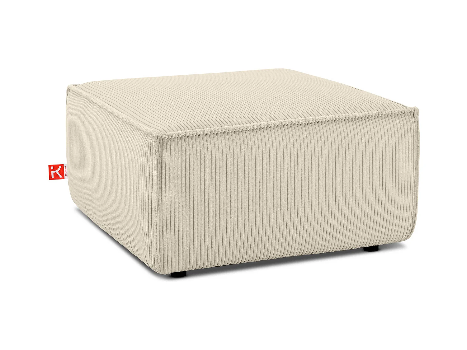 Pouf confortable pour le salon - creme - NAPI