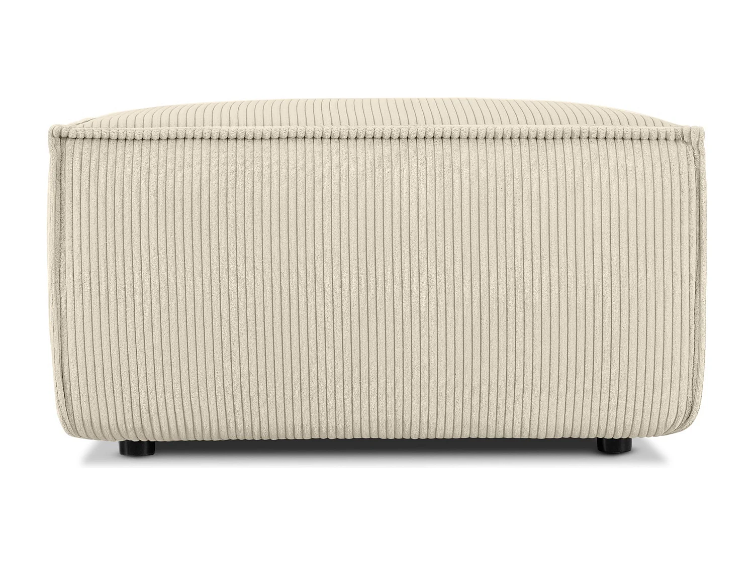 Pouf confortable pour le salon - creme - NAPI