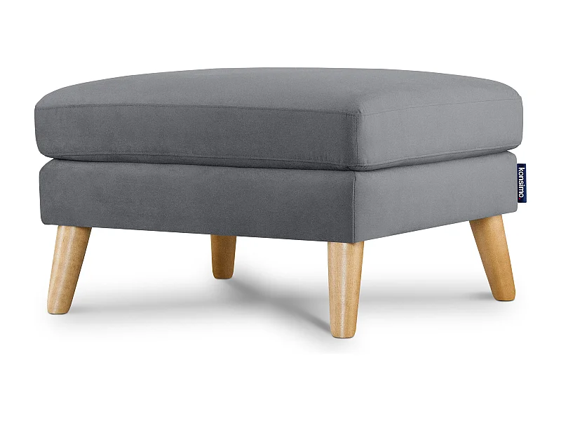 Pouf confortable - gris - TAGIO