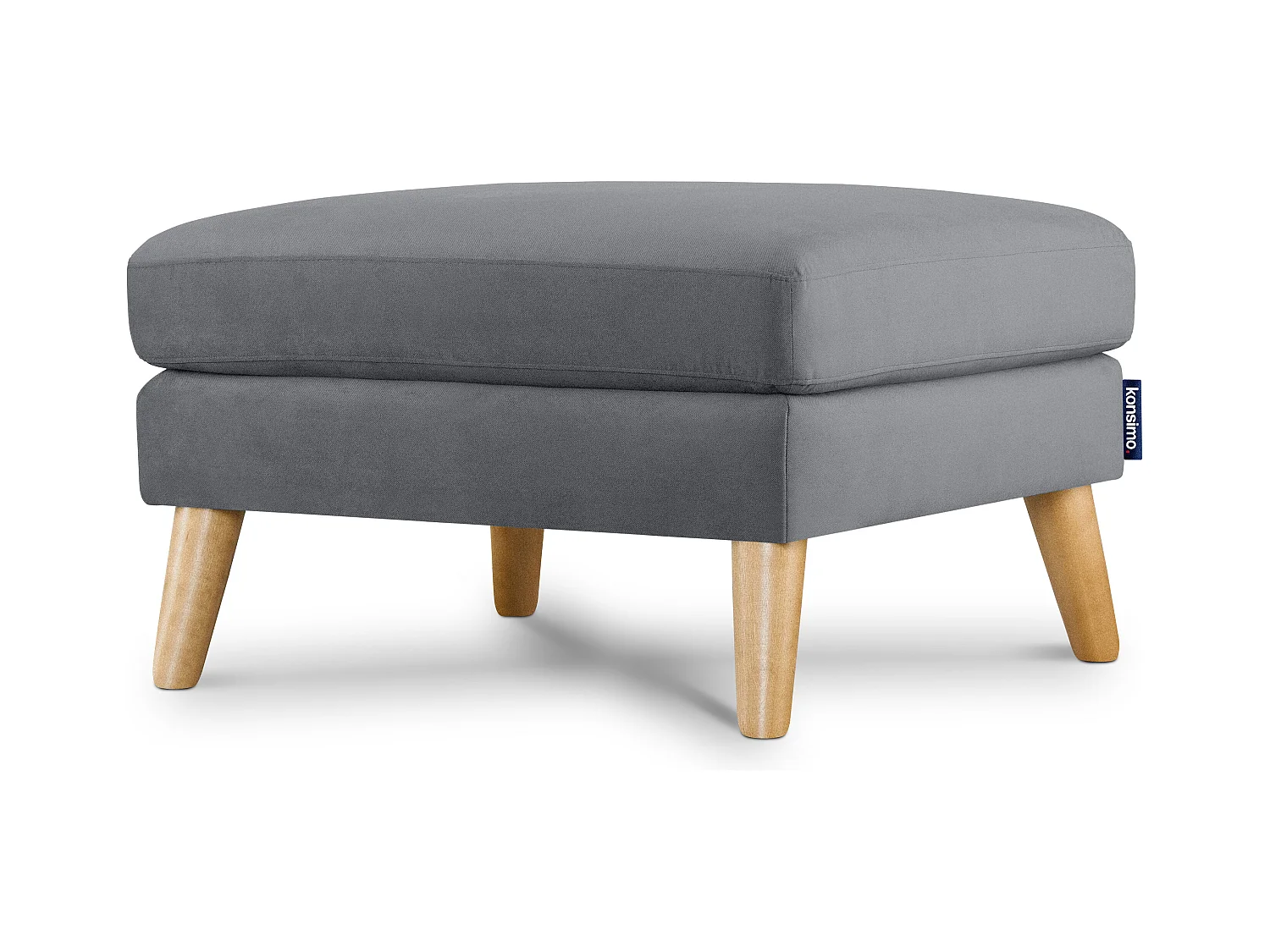 Pouf confortable - gris - TAGIO