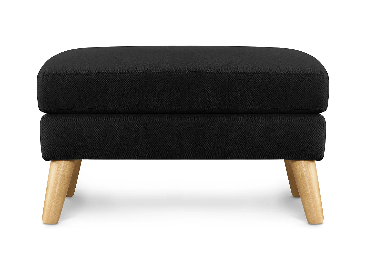 Pouf confortable - noir - TAGIO