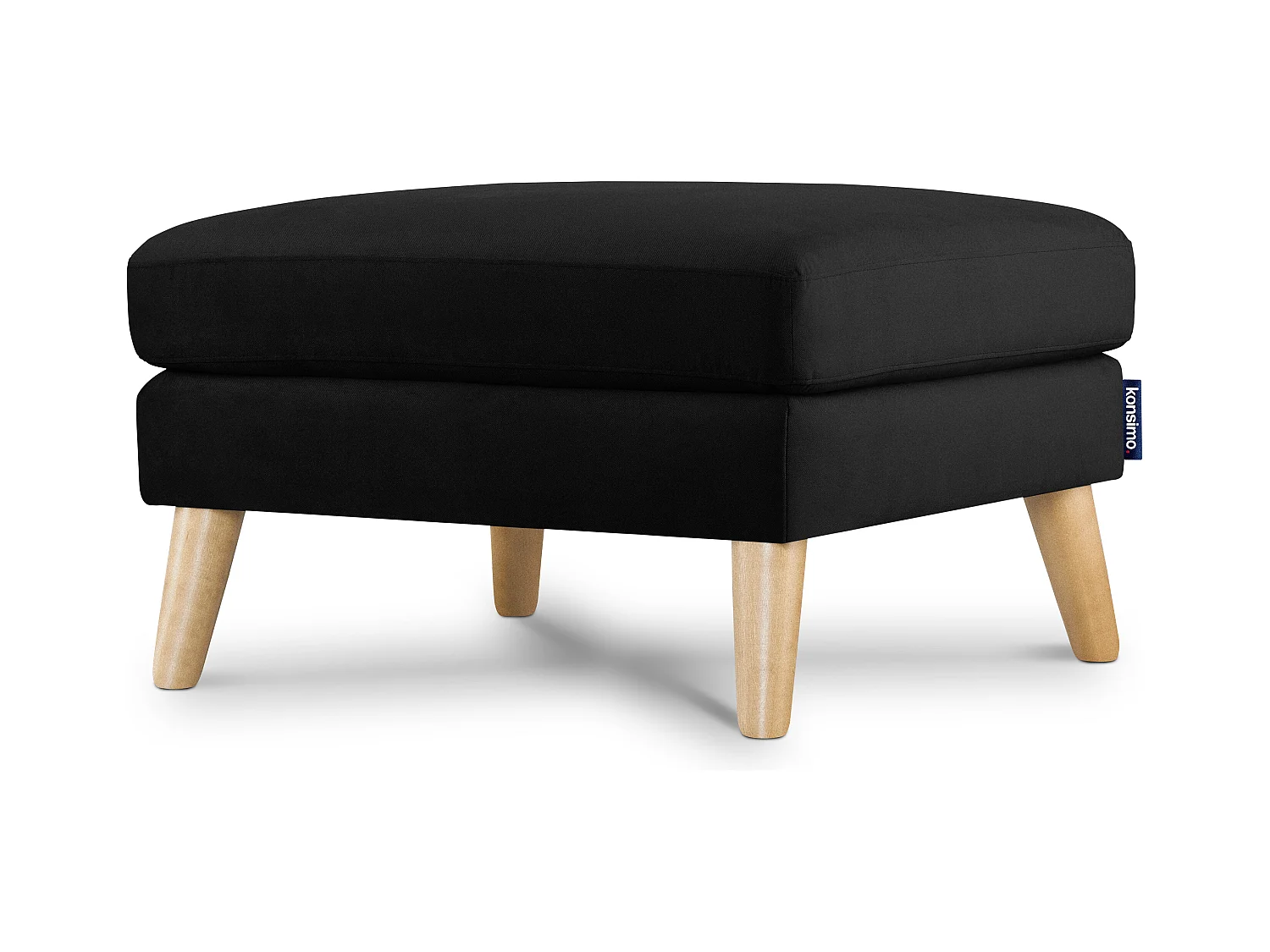 Pouf confortable - noir - TAGIO