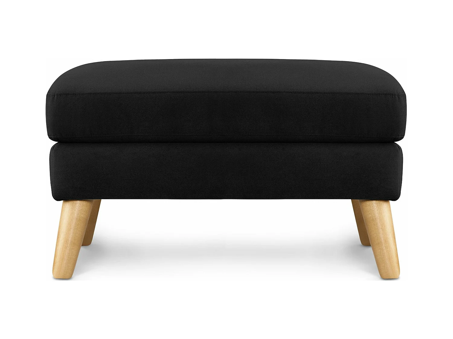 Pouf confortable - noir - TAGIO