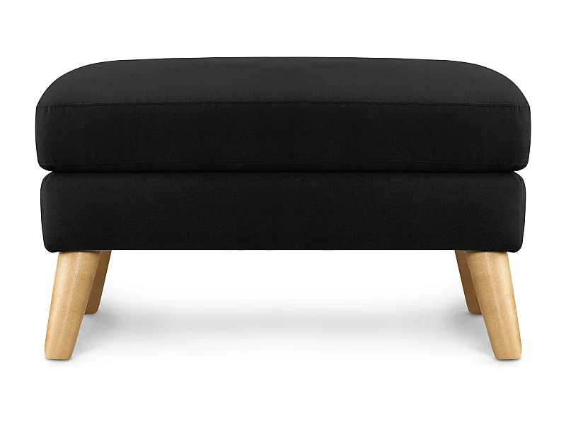 Pouf confortable - noir - TAGIO