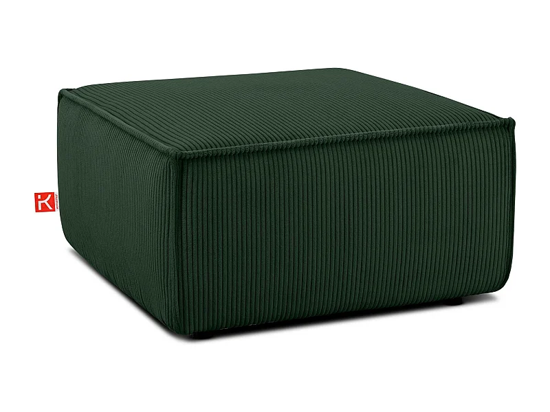 Pouf confortable pour le salon - Vert foncé - NAPI