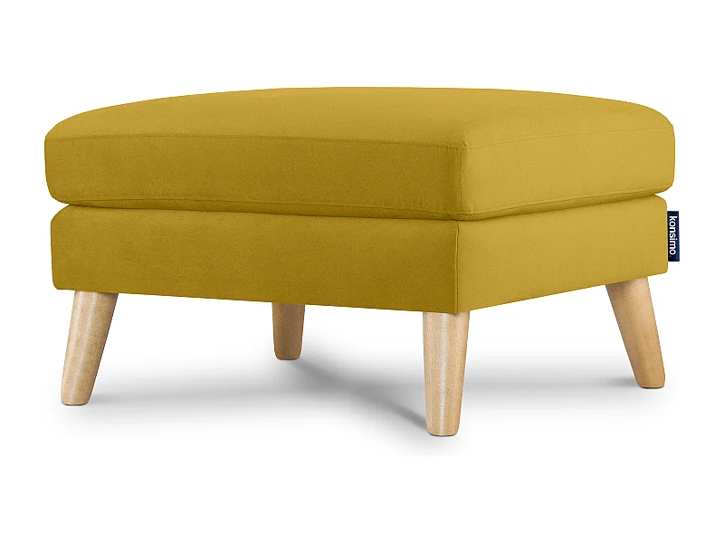 Pouf confortable - jaune - TAGIO