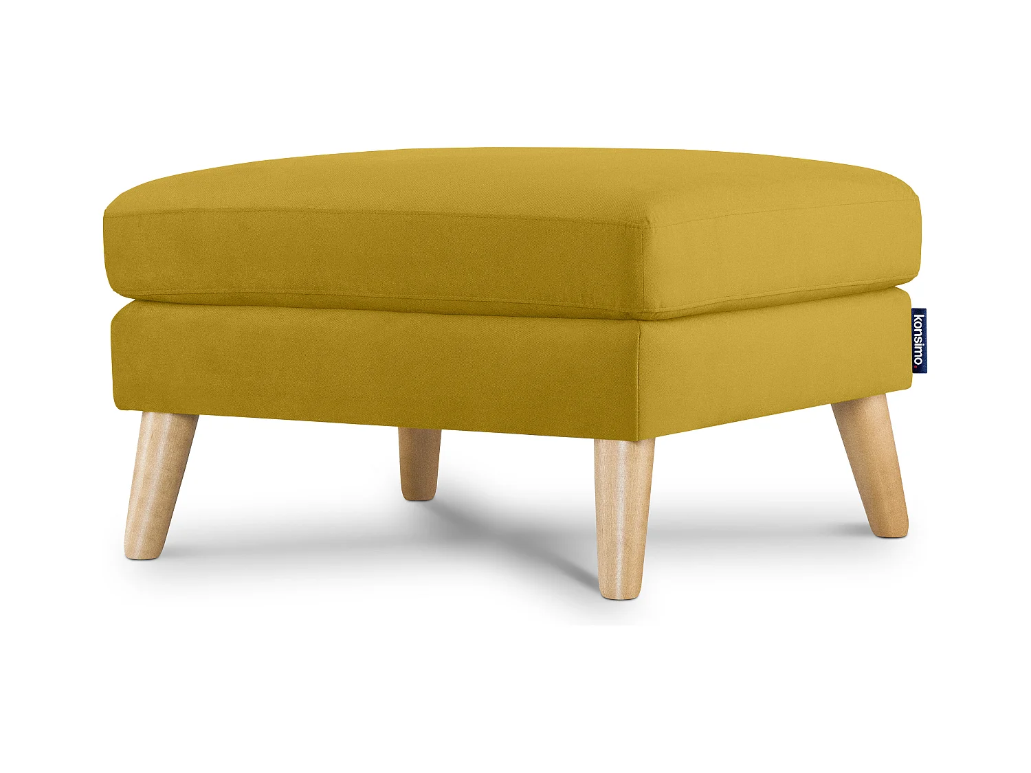 Pouf confortable - jaune - TAGIO