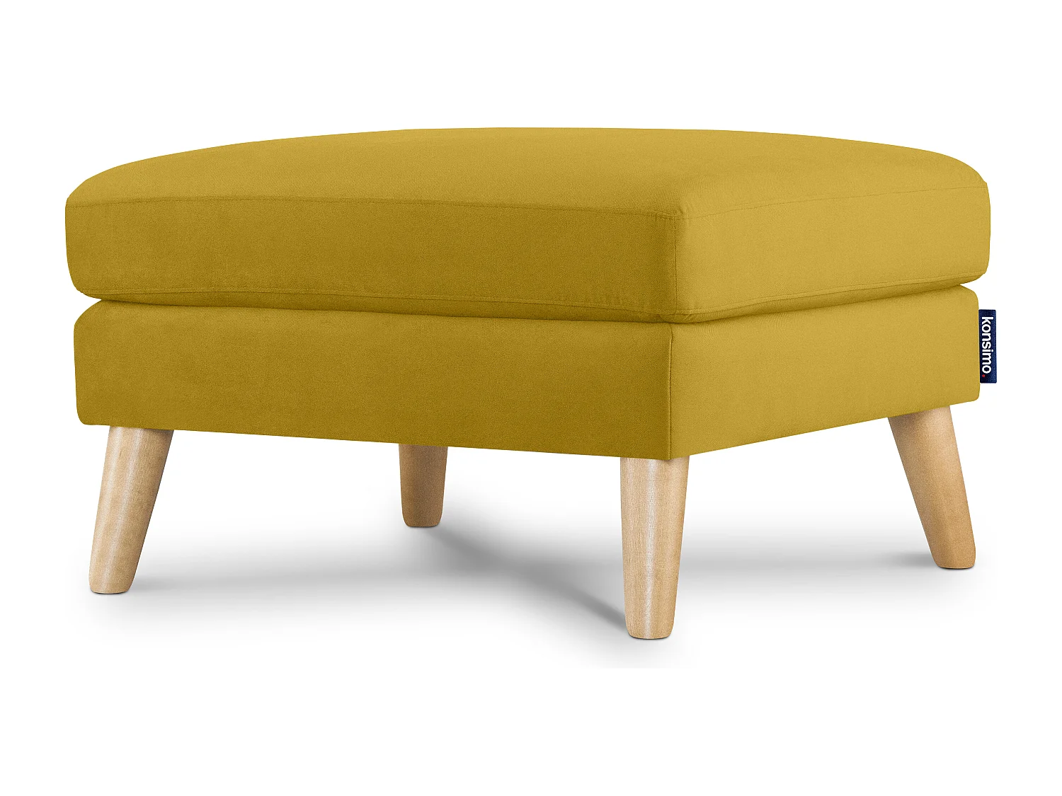 Pouf confortable - jaune - TAGIO
