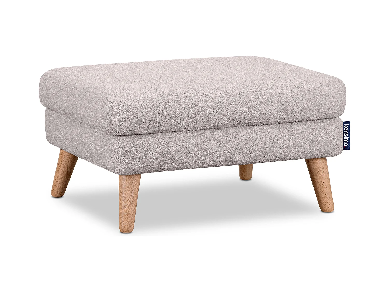 Pouf confortable - gris clair - TAGIO