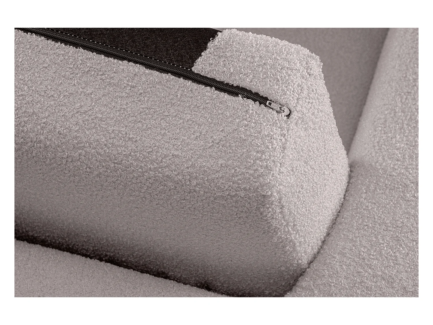 Pouf confortable - gris clair - TAGIO