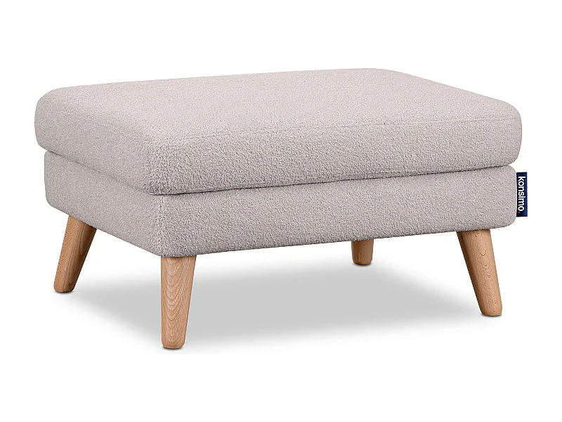 Pouf confortable - gris clair - TAGIO