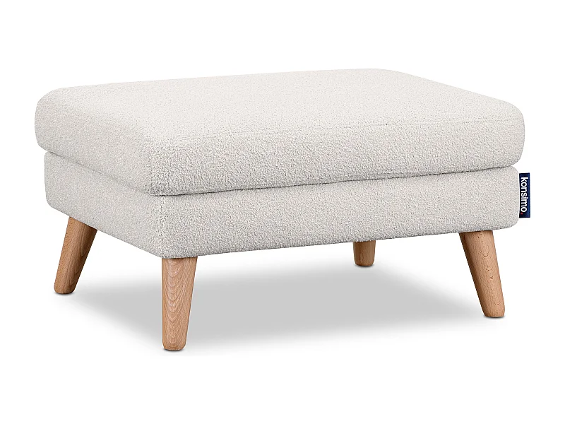 Pouf confortable - blanc - TAGIO