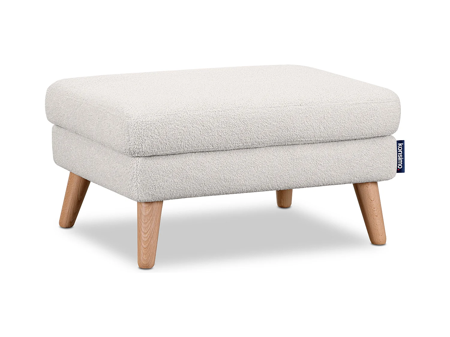 Pouf confortable - blanc - TAGIO