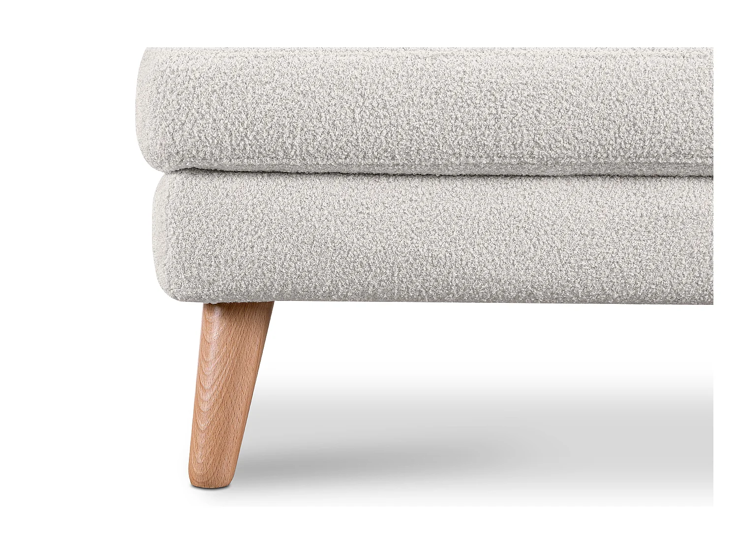 Pouf confortable - blanc - TAGIO