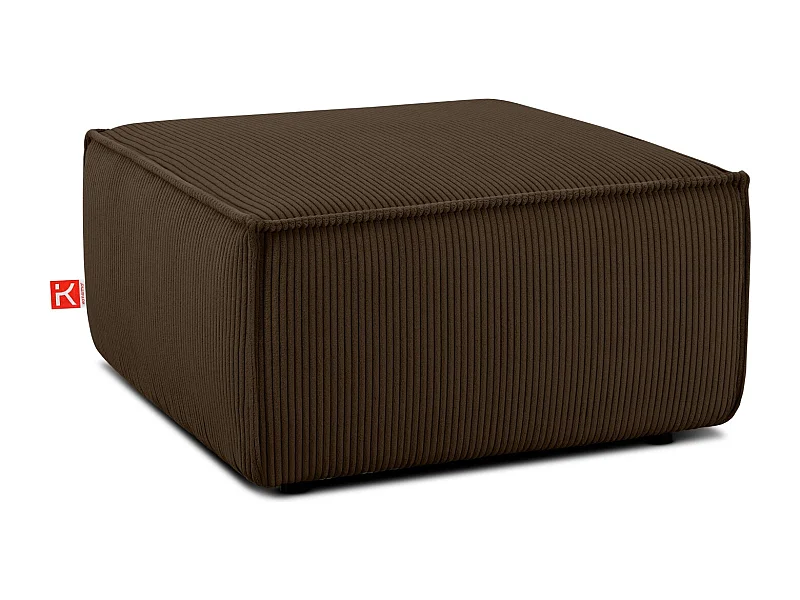Pouf confortable pour le salon - Marron - NAPI
