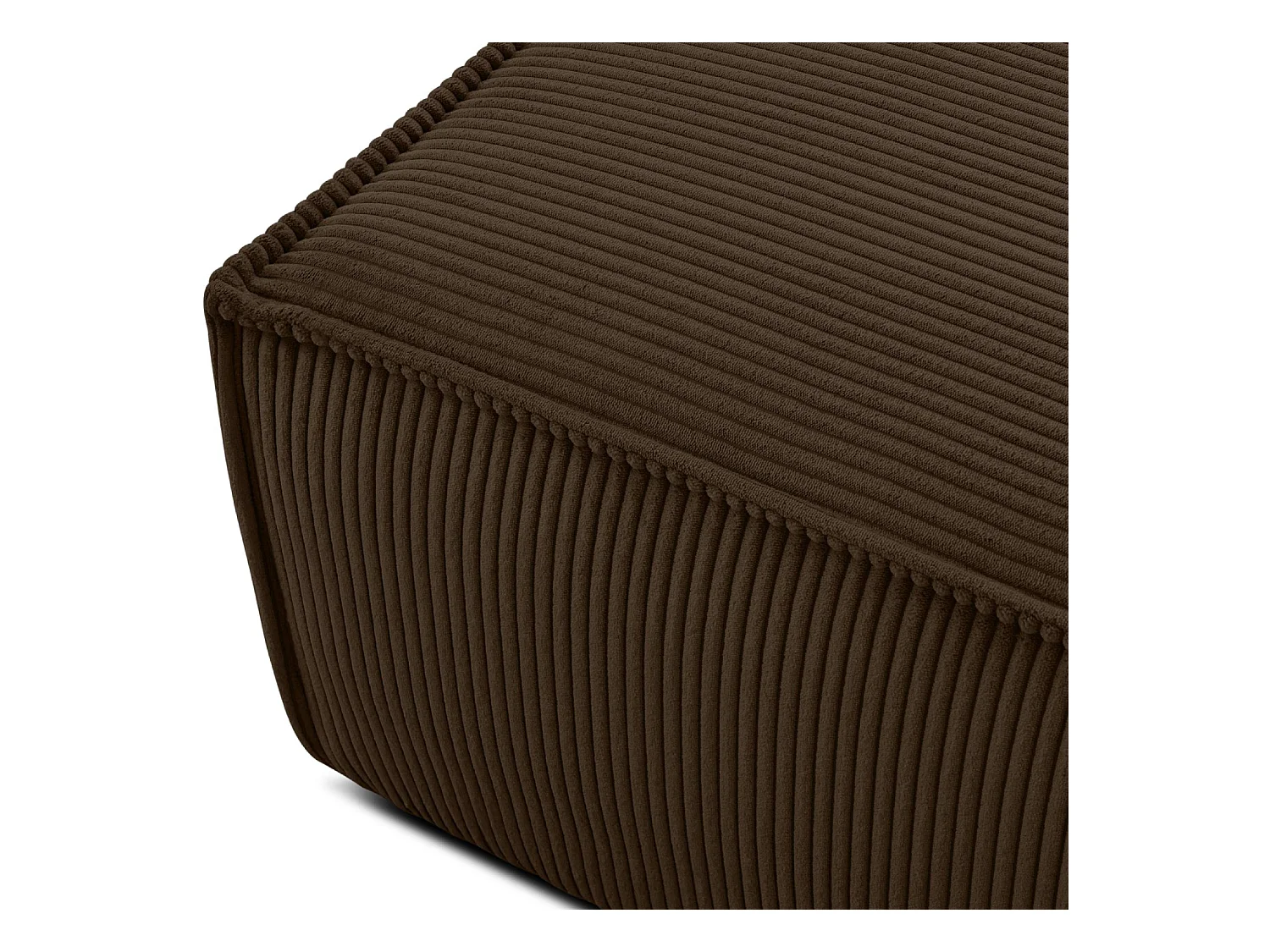 Pouf confortable pour le salon - Marron - NAPI